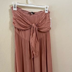 M strapless long maxi dress